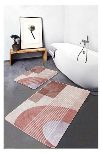 Aksamitne dywaniki łazienkowe zestaw 2 szt. 60x100 cm – Mila Home