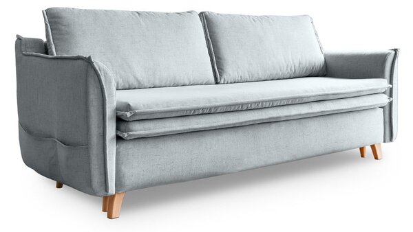 Jasnoszara rozkładana sofa 225 cm Charming Charlie – Miuform