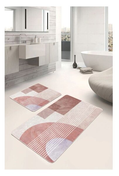 Aksamitne dywaniki łazienkowe zestaw 2 szt. 60x100 cm – Mila Home