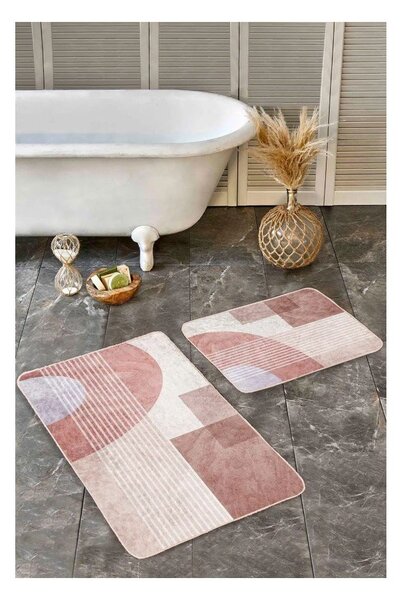 Aksamitne dywaniki łazienkowe zestaw 2 szt. 60x100 cm – Mila Home