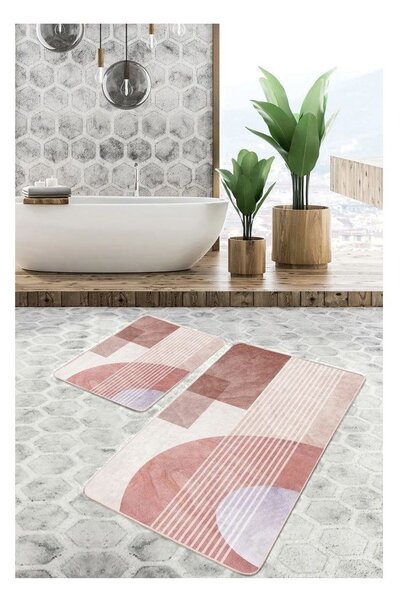 Aksamitne dywaniki łazienkowe zestaw 2 szt. 60x100 cm – Mila Home