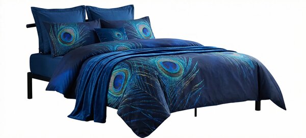 Czarne duże łóżko metalowe w stylu loft 180 x 200 cm W7-L17