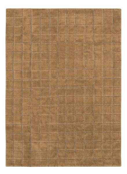 Wełniany dywan tkany ręcznie w kolorze ochry 170x240 cm Mosaic Ochre – Lorena Canals
