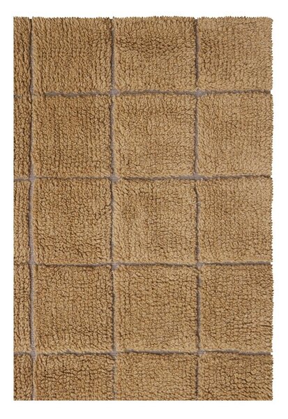 Wełniany dywan tkany ręcznie w kolorze ochry 170x240 cm Mosaic Ochre – Lorena Canals