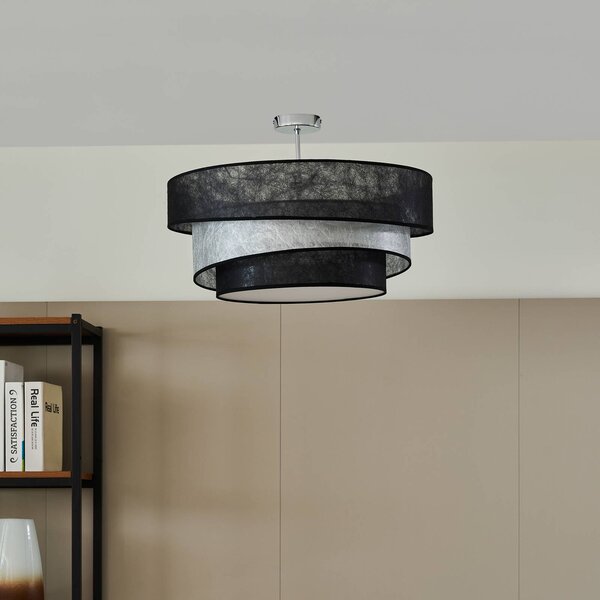 Lampa sufitowa Ayvira Lindby, możliwość ściemniania, czarny, salon / jadalnia, metal, nowoczesny
