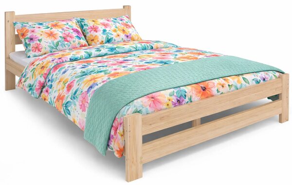 Drewniane Łóżko W Stylu Skandynawskim 120X200 G9-F51