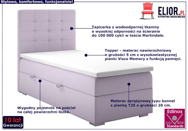 Pojedyncze łóżko hotelowe 90x200 Z0-C25