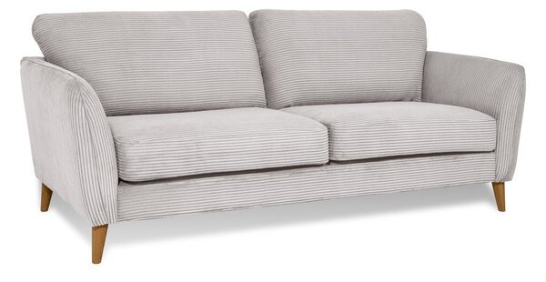 Jasnoszara sztruksowa sofa 206 cm Paris – Scandic