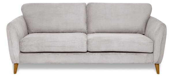 Jasnoszara sztruksowa sofa 206 cm Paris – Scandic