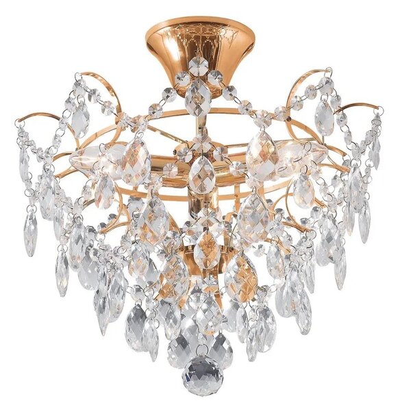 Lampa wisząca w złotym kolorze Markslöjd Rosendal, ø 36 cm