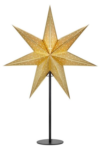 Dekoracja świetlna w kolorze złota ze świątecznym motywem ø 45 cm Glitter – Markslöjd