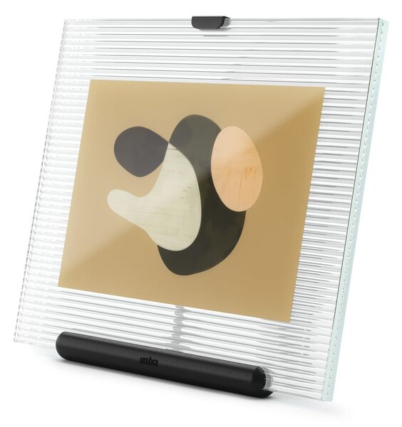 Czarna szklana ramka stojąca 16x20 cm Flute – Umbra