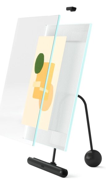 Czarna szklana ramka stojąca 16x20 cm Flute – Umbra