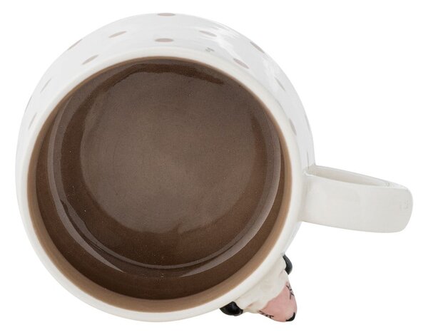 Biały ceramiczny kubek dla dzieci na kakao 370 ml Dolly – Bloomingville Mini