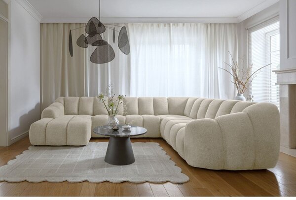 Beżowy narożnik (prawostronny/w kształcie litery U) Shell – Miuform