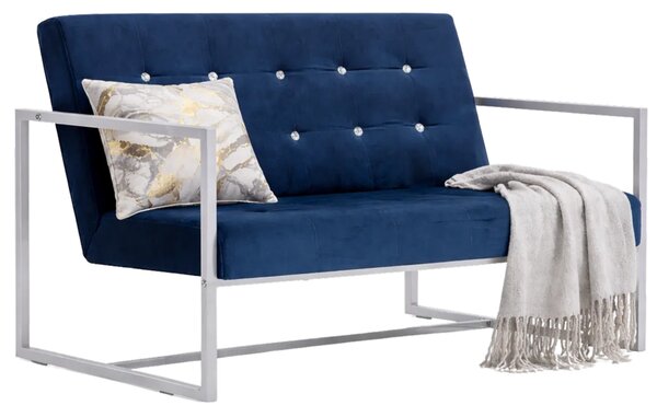 Granatowa sofa 2-osobowa B3-K25