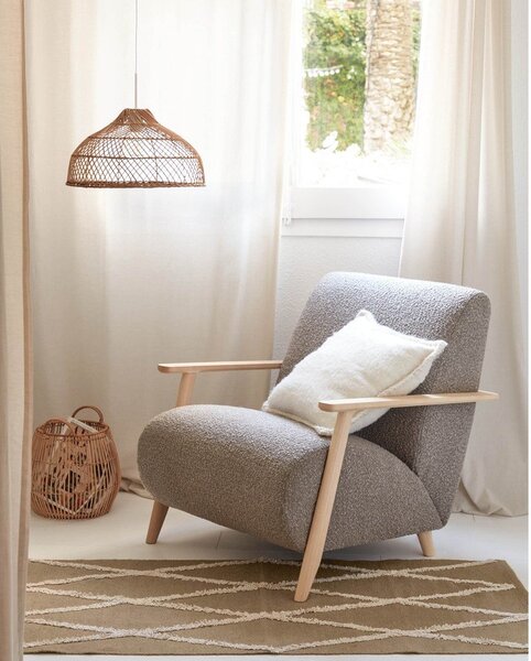Poszewka na poduszkę z mieszanki wełny 45x45 cm Augustina – Kave Home
