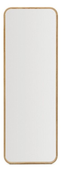 Lustro z drewnianą ramą ścienne 54x154 cm Milsa – Kave Home