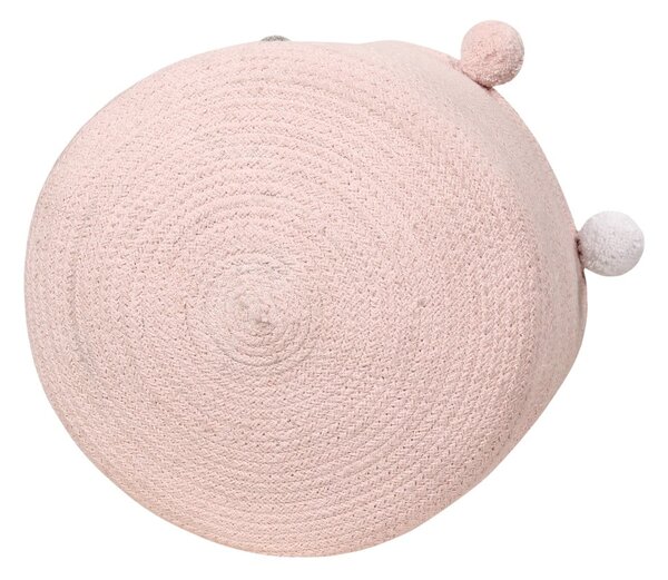 Jasnoróżowy tekstylny dziecięcy kosz na zabawki ø 30x30 cm Bubbly – Lorena Canals