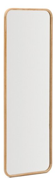 Lustro z drewnianą ramą ścienne 54x154 cm Milsa – Kave Home