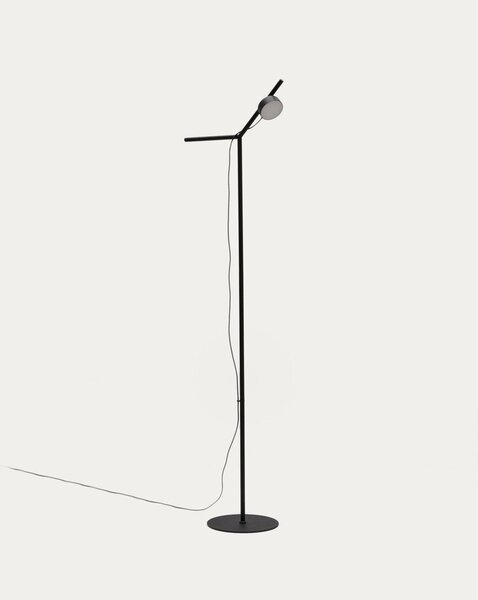 Czarna lampa stojąca LED ze ściemniaczem (wysokość 160 cm) Orey – Kave Home