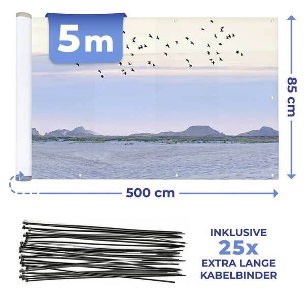 Plastikowa osłona balkonowa 500x85 cm North Sea Coast – Maximex