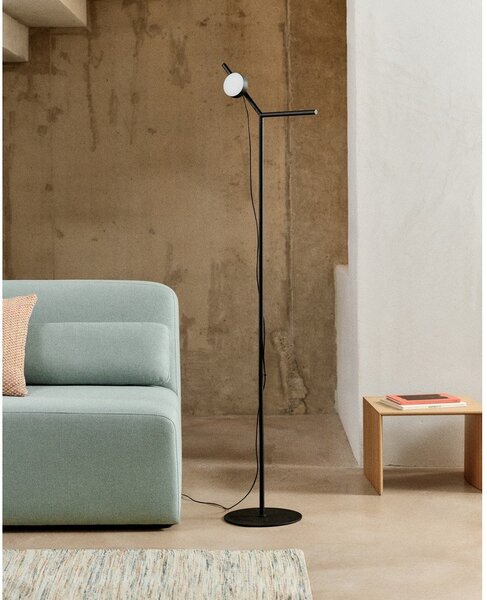 Czarna lampa stojąca LED ze ściemniaczem (wysokość 160 cm) Orey – Kave Home