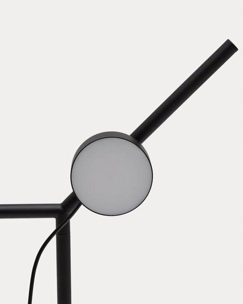 Czarna lampa stojąca LED ze ściemniaczem (wysokość 160 cm) Orey – Kave Home