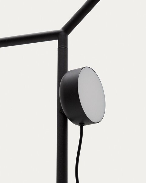 Czarna lampa stojąca LED ze ściemniaczem (wysokość 160 cm) Orey – Kave Home