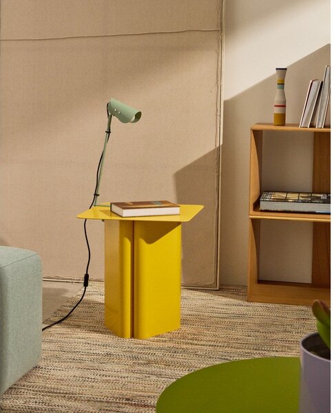 Zielona metalowa lampa stołowa z klipsem (wysokość 51 cm) Jula – Kave Home