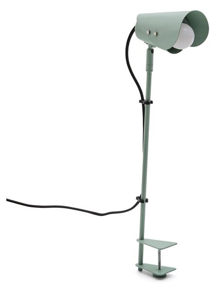 Zielona metalowa lampa stołowa z klipsem (wysokość 51 cm) Jula – Kave Home