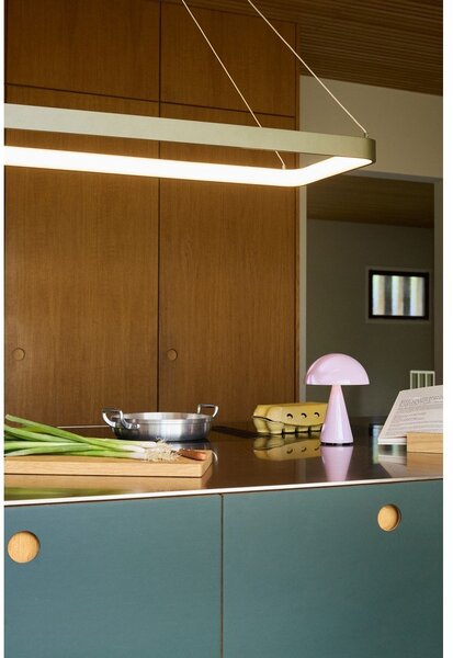 Jasnoróżowa lampa stołowa LED ze ściemniaczem (wysokość 20 cm) Mush – Hübsch