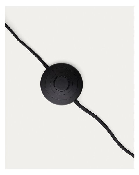 Czarna lampa stojąca (wysokość 147 cm) Manie – Kave Home