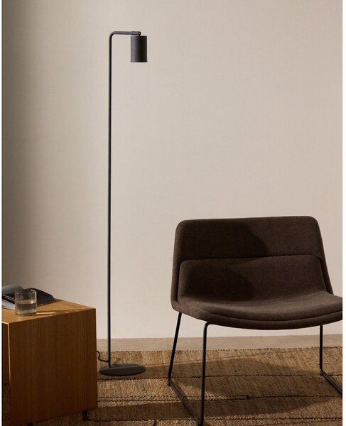Czarna lampa stojąca (wysokość 147 cm) Manie – Kave Home