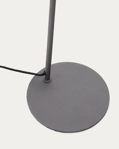 Czarna lampa stojąca (wysokość 147 cm) Manie – Kave Home