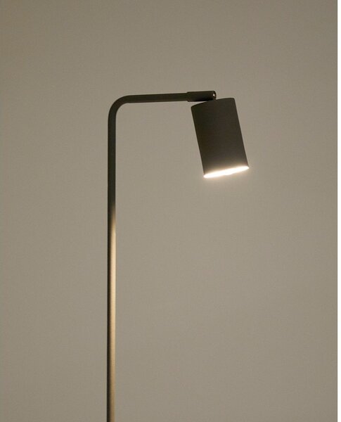 Czarna lampa stojąca (wysokość 147 cm) Manie – Kave Home