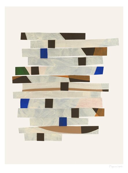 Plakat 50x70 cm Cut up Stripes – Berit Mogensen Lopez – The Poster Club