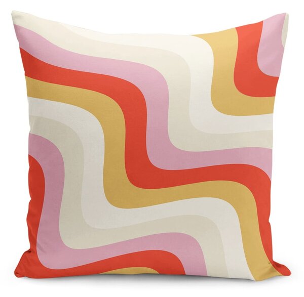 Poszewka na poduszkę 43x43 cm Creamy Raspberry Swirl – Mila Home