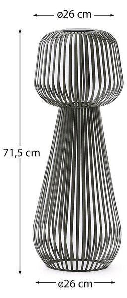 Lampa zewnętrzna stołowa LED ze ściemniaczem solarna (wysokość 70 cm) Reiba – Kave Home