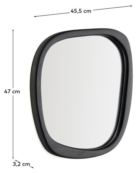 Lustro ścienne z drewnianą ramą 45,5x47 cm Alura – Kave Home