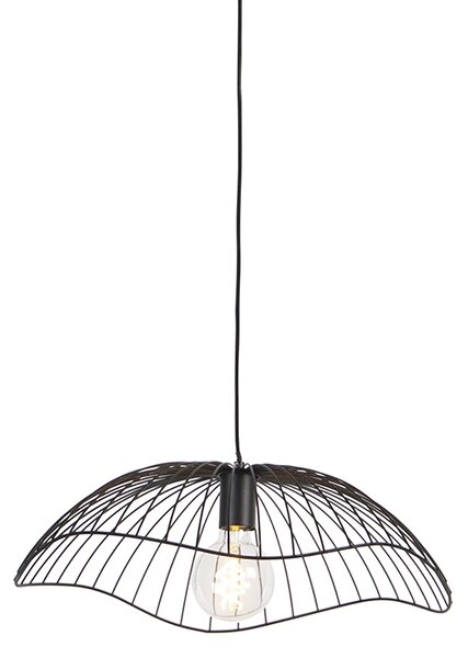 Designerska lampa wisząca czarna 50 cm - Pua Oswietlenie wewnetrzne