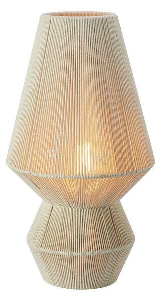 Lampa stołowa w naturalnym kolorze z tekstylnym kloszem (wysokość 54 cm) Razzo – Markslöjd