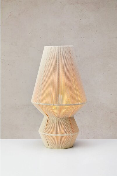 Lampa stołowa w naturalnym kolorze z tekstylnym kloszem (wysokość 54 cm) Razzo – Markslöjd