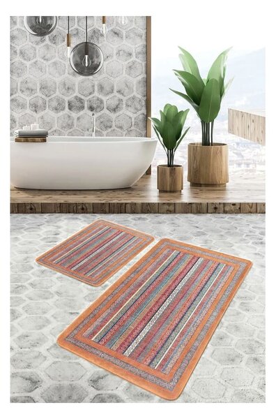 Aksamitne dywaniki łazienkowe zestaw 2 szt. 60x100 cm – Mila Home