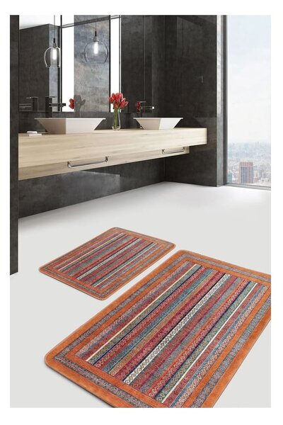 Aksamitne dywaniki łazienkowe zestaw 2 szt. 60x100 cm – Mila Home