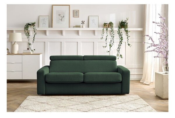 Ciemnozielona rozkładana sofa 195 cm Monaco – Bobochic Paris
