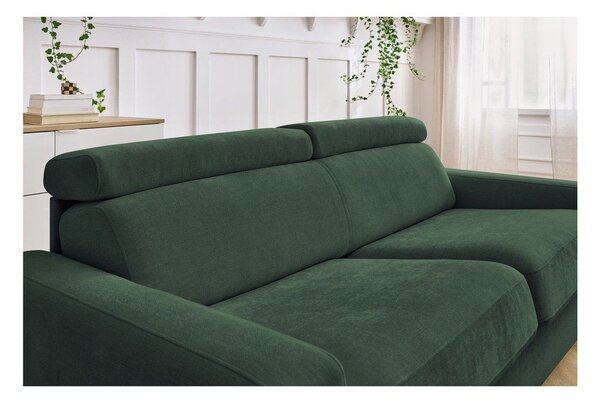Ciemnozielona rozkładana sofa 195 cm Monaco – Bobochic Paris