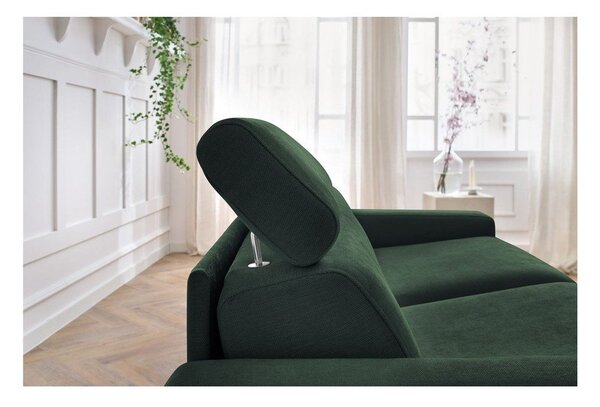 Ciemnozielona rozkładana sofa 195 cm Monaco – Bobochic Paris