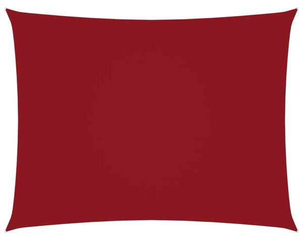 Prostokątny żagiel ogrodowy, tkanina Oxford, 4x5 m, czerwony