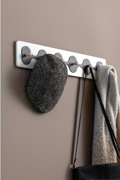 Biały wieszak ścienny 60 cm Rizar – PT LIVING